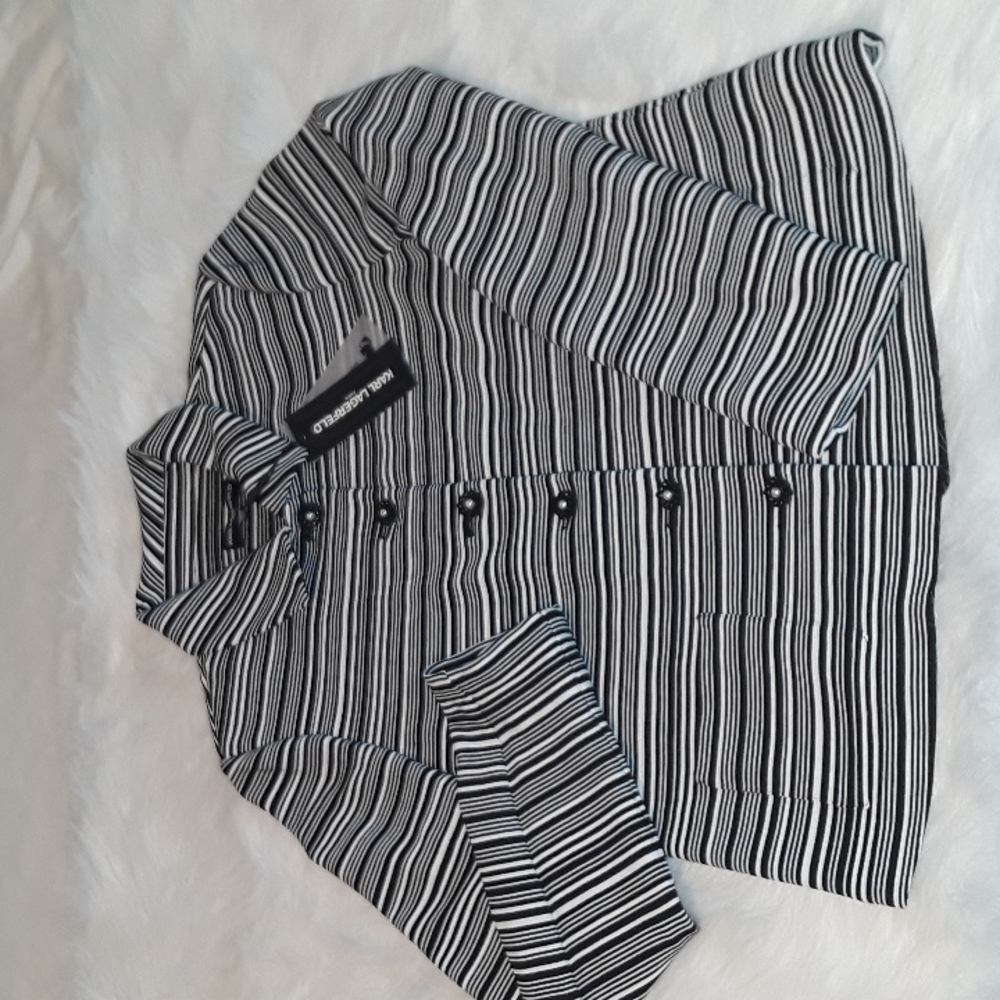 Karl Lagerfeld NWT Black & White Blazer